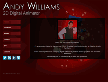 Tablet Screenshot of andywilliamsanimation.com
